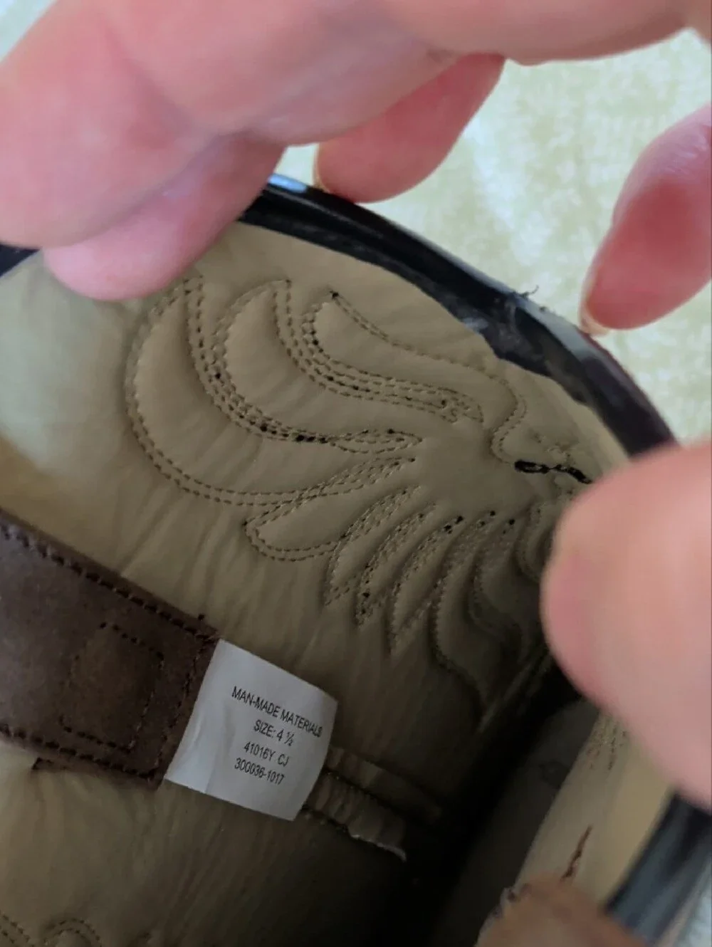 Youth Brown Pull-On Western Boots with Decorative Stitching